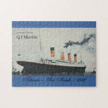 Schiff mit Vintagem Titanic