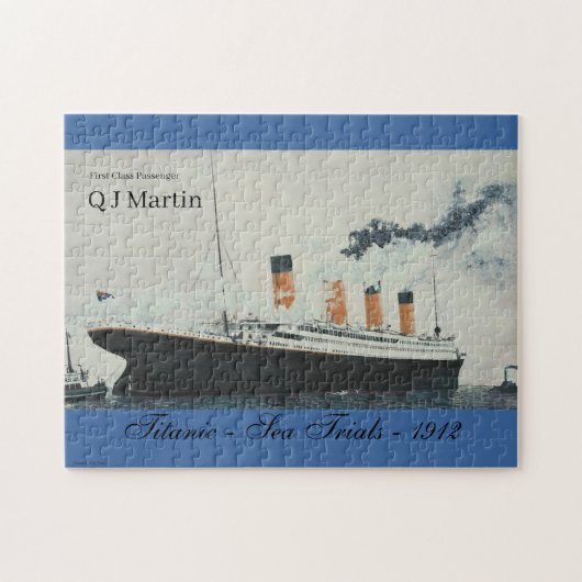 Schiff mit Vintagem Titanic Puzzle (Horizontal)