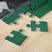 Schiff mit Vintagem Titanic Puzzle (Seite)