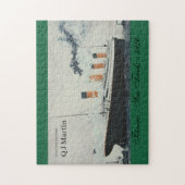 Schiff mit Vintagem Titanic Puzzle (Vertikal)