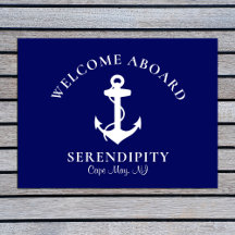 Schiff Nautical Anchering Navy Custom Welcome Bard