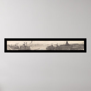 Schiff New Orleans Foto 1910 Poster