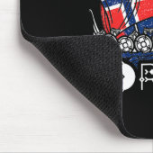 Schiff Norwegische Flagge Norwegen Wikinger-Schiff Mousepad (Ecke)