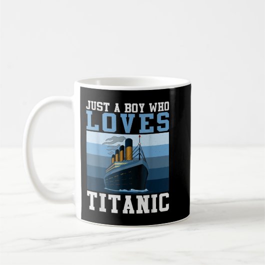 Schiff nur ein Junge, der Titanic Boat Titanic Boy Kaffeetasse (Links)