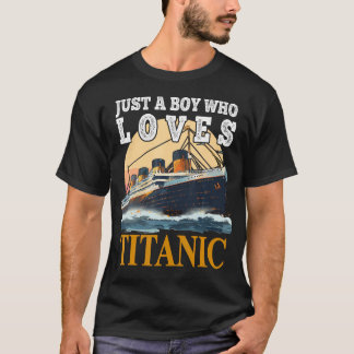 Schiff nur ein Junge, der Titanic-Boot Titanic-Jun T-Shirt