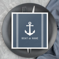 Schiff oder Familienname Nautischer Vintager Anker