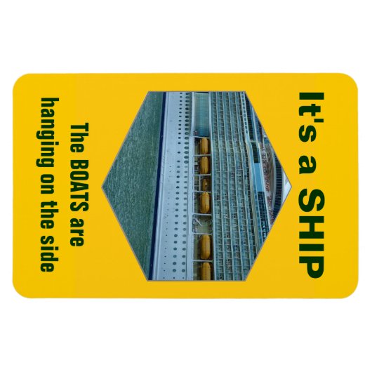 Schiff oder Schiff Magnet (Horizontal)