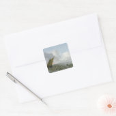 Schiff Offshore in einer Brise, 17. Jahrhundert Quadratischer Aufkleber (Umschlag)