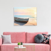 Schiff on a Calm Shore Leinwanddruck (Insitu (Wohnzimmer))