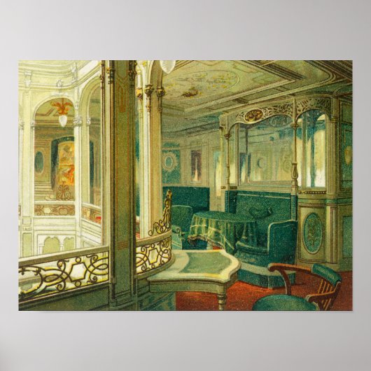 Schiff Patricia, Hamburg-Amerika-Linie Poster (Vorne)