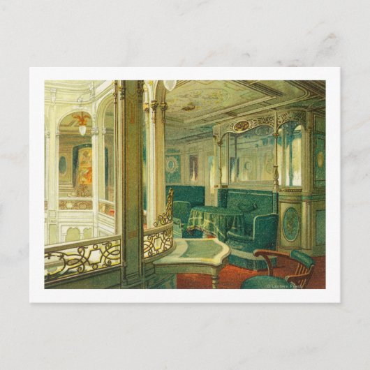 Schiff Patricia, Hamburg-Amerika-Linie Postkarte (Vorderseite)