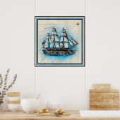 Schiff Poster (Küche)