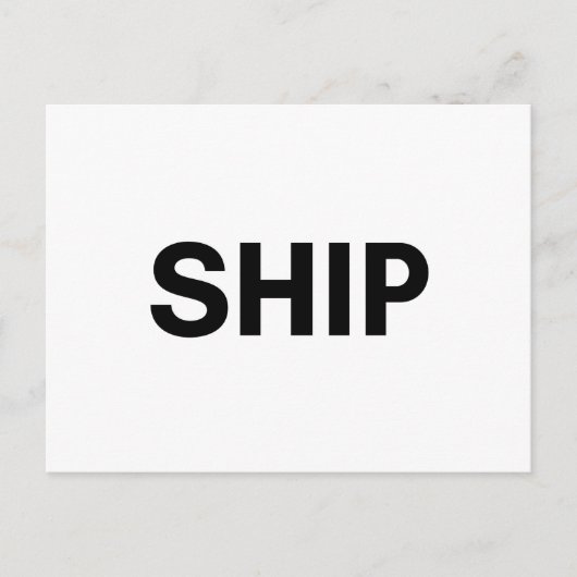 Schiff Postkarte (Vorderseite)