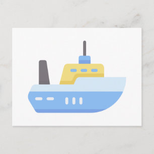 Schiff Postkarte