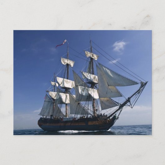 Schiff Postkarte (Vorderseite)