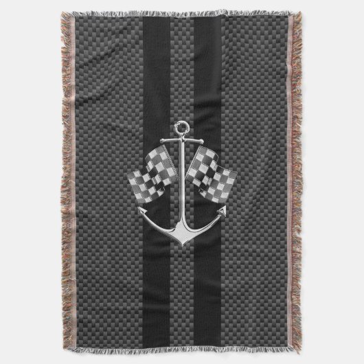 Schiff-Racing im Stil von schwarzem Kohlenstofffas Decke (Vorderseite Vertikal)