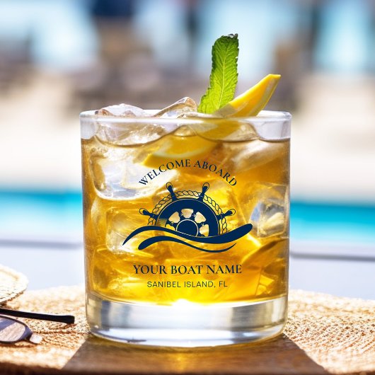 Schiff-Rad für die blaue Marine Whiskyglas