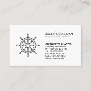 Schiff-Schiff-Charta Fischerei Visitenkarte