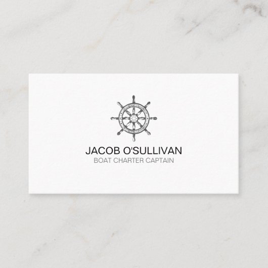 Schiff-Schiff-Charta Fischerei Visitenkarte (Vorderseite)