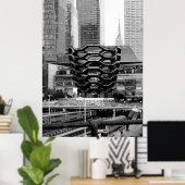 Schiff Schwarz/Weiß NYC Poster (Heimbüro)