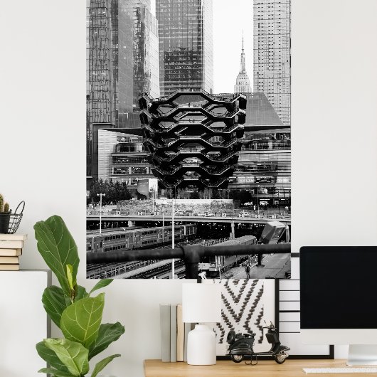Schiff Schwarz/Weiß NYC Poster (Heimbüro)