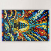 Schiff segelt durch einen Sturm Puzzle (Horizontal)