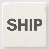 Schiff Steinuntersetzer (Vorderseite)