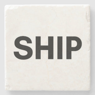 Schiff Steinuntersetzer