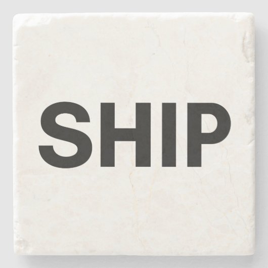 Schiff Steinuntersetzer (Vorderseite)