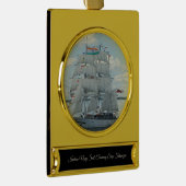 Schiff Tarangini Banner-Ornament Gold (Rechts)