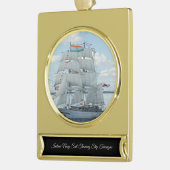 Schiff Tarangini Banner-Ornament Gold (Links)