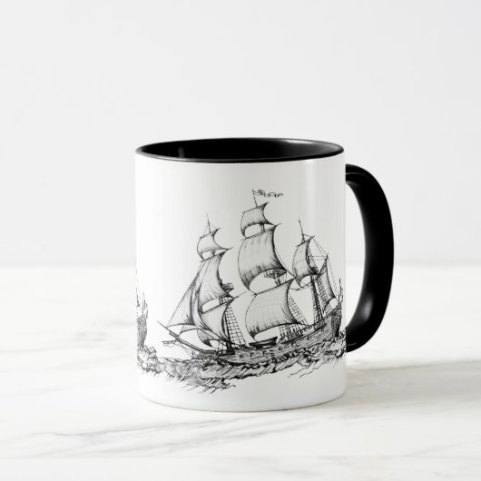 Schiff Tasse (VorderseiteRechts)