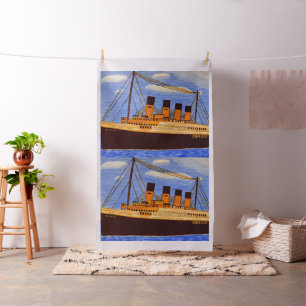 Schiff Titanic Baumwollstoff Stoff