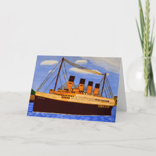 Schiff Titanic Einladungskarte