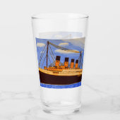 Schiff Titanic  Glas (Rückseite)