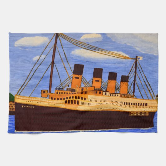 Schiff Titanic Küchentuch (Horizontal)