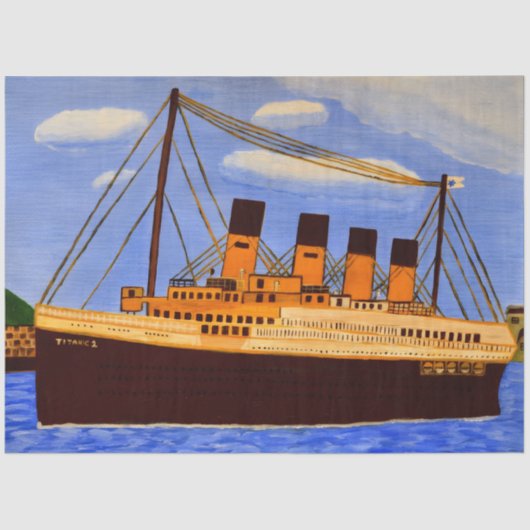 Schiff Titanic Seidenpapier  (Vorderseite)
