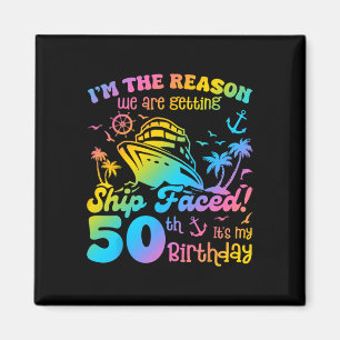 Schiff trifft auf meinen 50. Geburtstag Kreuzfahrt Magnet