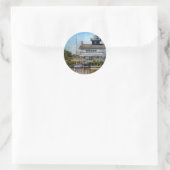 Schiff - Tuckerton Seaport - Tuckerton Lighthouse Runder Aufkleber (Tasche)