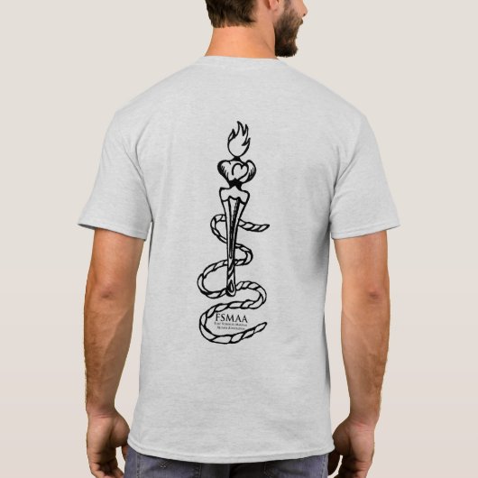 Schiff u. Fackel T - Shirt (Rückseite)