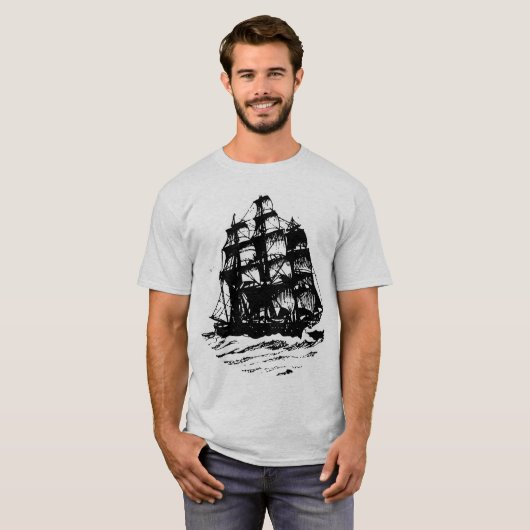 Schiff u. Fackel T - Shirt (Vorne ganz)