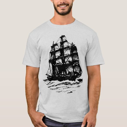 Schiff u. Fackel T - Shirt (Vorderseite)