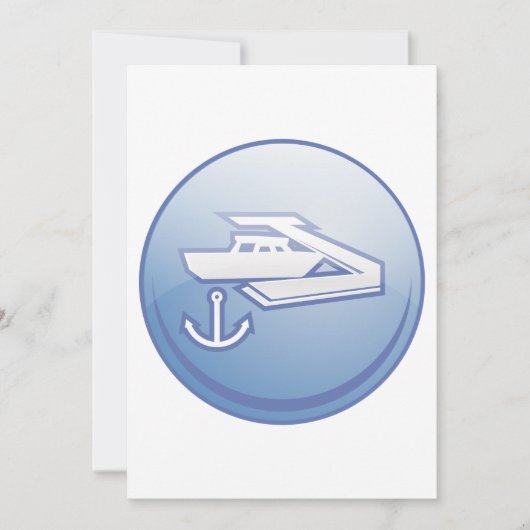 Schiff und Anchor Einladung (Vorderseite)