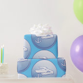 Schiff und Anchor Geschenkpapier