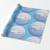 Schiff und Anchor Geschenkpapier (Ungerollt)