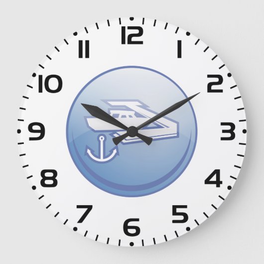 Schiff und Anchor Große Wanduhr (Vorderseite)