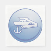 Schiff und Anchor Serviette (Vorderseite)