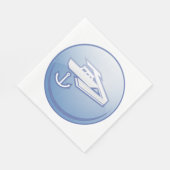 Schiff und Anchor Serviette (Ecke)