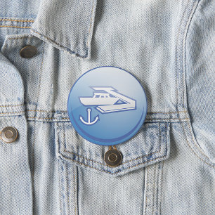 Schiff und Anker Button