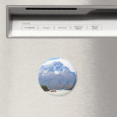 Schiff und Berge, Patagonien, Chile Magnet (In Situ (Geschirrspüler))